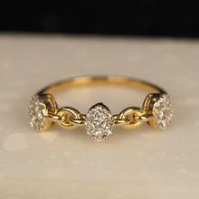 Load image into Gallery viewer, Diamond Trio Knot Ring