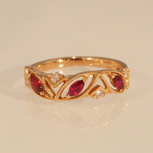 The Ruby Rubi Ring in Roseate