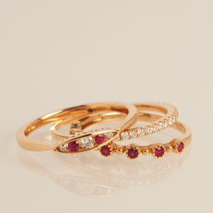 The Ruby Go Ring in Roseate