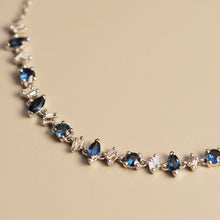 Load image into Gallery viewer, Blue Marquise and Diamond Bracelet