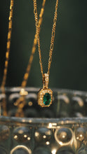 Load image into Gallery viewer, Emerald Pendant Necklace
