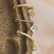 Load image into Gallery viewer, Danlging Diamond Pear Ear Cuff