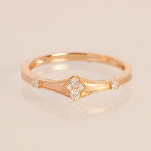 The Diamond Obi Ring in Roseate