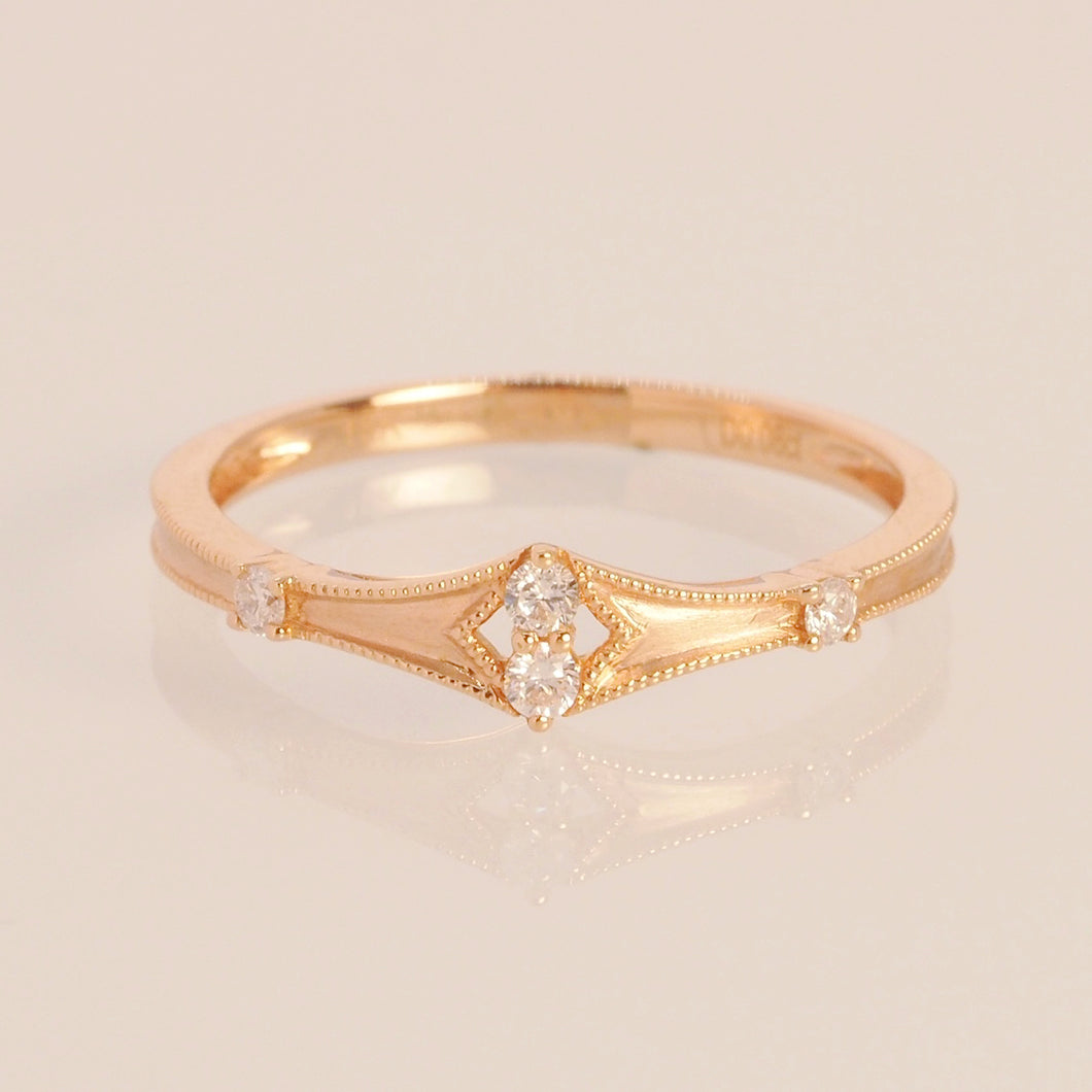 The Diamond Obi Ring in Roseate