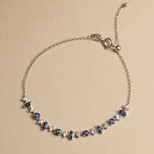 Load image into Gallery viewer, Blue Marquise and Diamond Bracelet