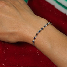 Load image into Gallery viewer, Blue Marquise and Diamond Bracelet