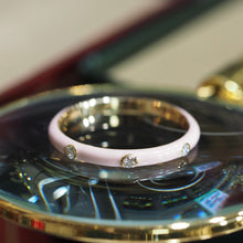 Load image into Gallery viewer, Baby Sakura Enamel Diamond Ring