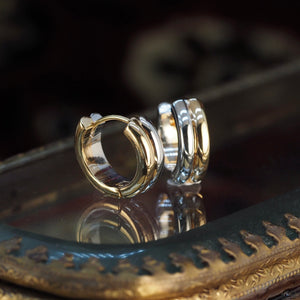 Dual Gold Hoop Earrings