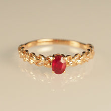 Load image into Gallery viewer, Ruby Braid Ring