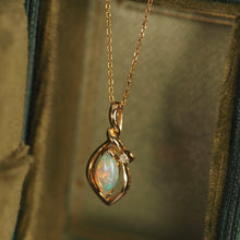 Load image into Gallery viewer, Opal Marquise and Diamond Necklace