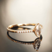 Load image into Gallery viewer, Diamond Marquise Diamond Band Ring
