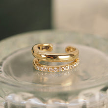 Load image into Gallery viewer, Diamond Band and Golden Realm Ear Cuff