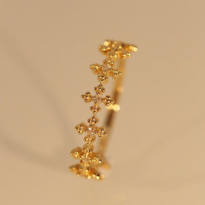 The Eternity Diamond Cross Ring