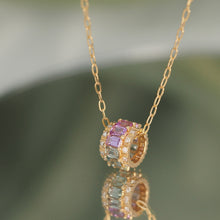 Load image into Gallery viewer, Pastel Spring Circle of Life Necklace