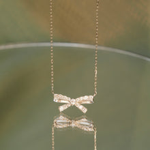 Load image into Gallery viewer, Diamond Ribbon Necklace
