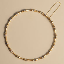 Load image into Gallery viewer, Dual Gold Bamboo Stalk Bangle