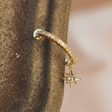 Load image into Gallery viewer, Dangling Northern Star Ear Cuff
