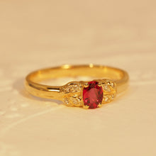 Load image into Gallery viewer, Songea Ruby Vintage Bow Ring