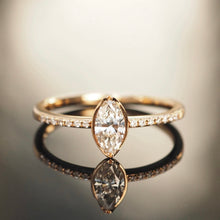 Load image into Gallery viewer, Diamond Marquise Diamond Band Ring