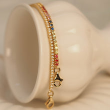 Load image into Gallery viewer, Diamond Band and Link Chain Bracelet