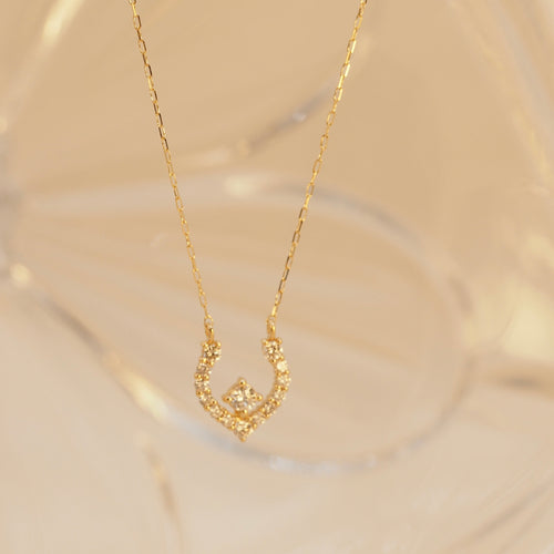 Diamond Horseshoe Necklace