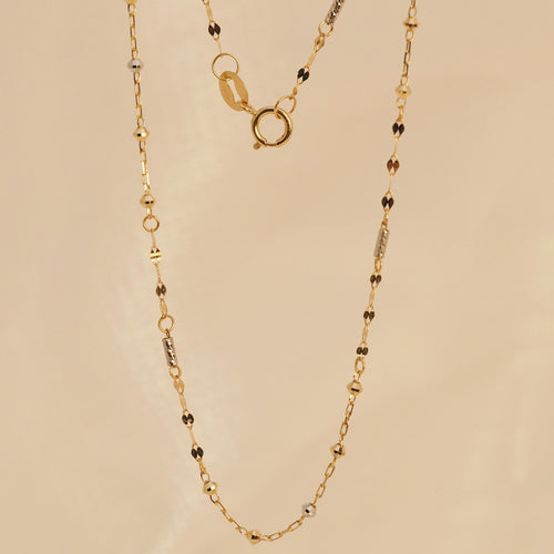 The Abacus, Ripples and Golden Dashes Necklace