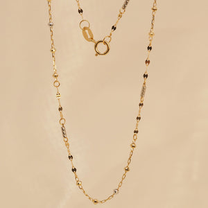 The Abacus, Ripples and Golden Dashes Necklace