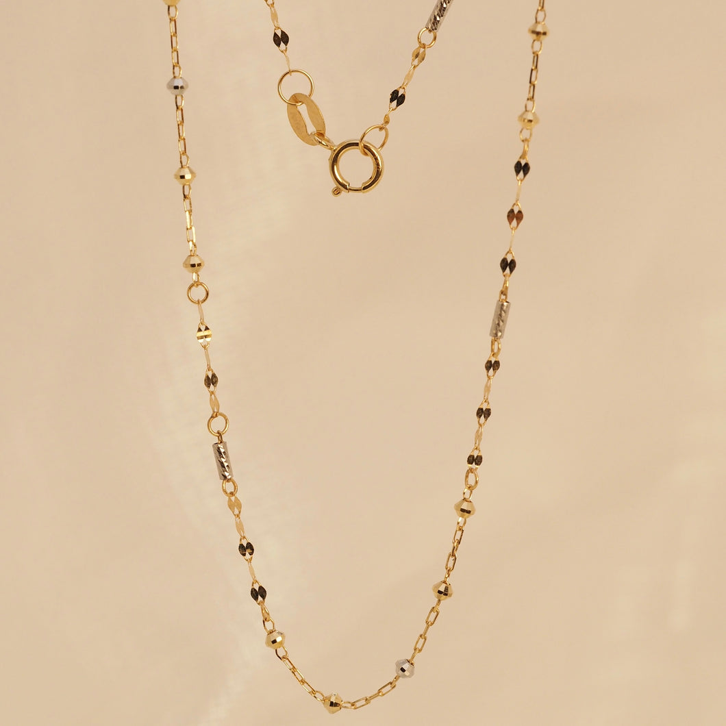 The Abacus, Ripples and Golden Dashes Necklace