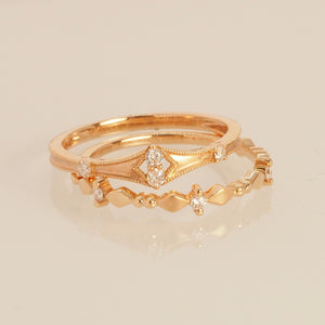 The Diamond Obi Ring in Roseate