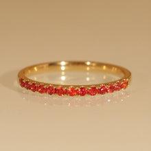 Load image into Gallery viewer, Orange Sapphire Band Ring