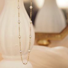 Load image into Gallery viewer, The Ariel Pearl with Golden Abacus Necklace
