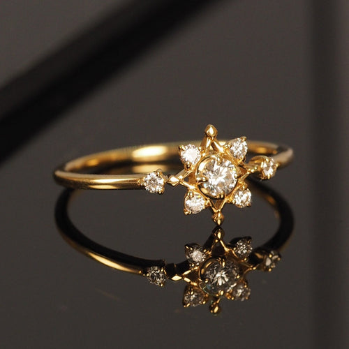 The Diamond Galaxy Ring
