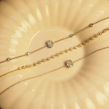Load image into Gallery viewer, Baguette Diamond with Bezel Diamond Bracelet