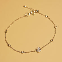 Load image into Gallery viewer, Baguette Diamond with Bezel Diamond Bracelet