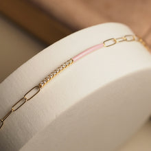 Load image into Gallery viewer, Baby Lavender Enamel Bracelet