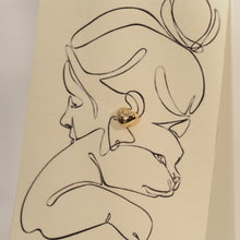 Load image into Gallery viewer, Golden Heart Stud Earrings