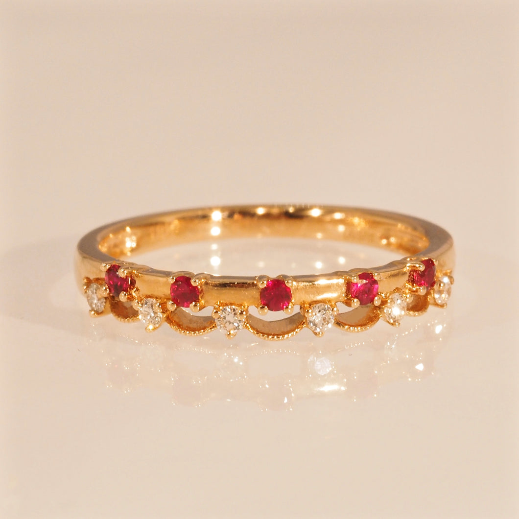 The Ruby Dansu Ring in Roseate