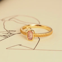 Load image into Gallery viewer, The Pink Spinel Matte Ring
