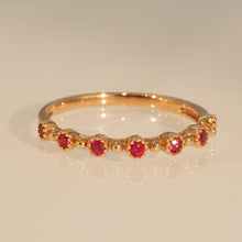 Load image into Gallery viewer, The Ruby Millet Ring in Roseate