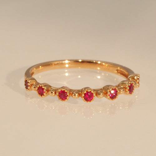 The Ruby Millet Ring in Roseate