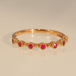 The Ruby Millet Ring in Roseate