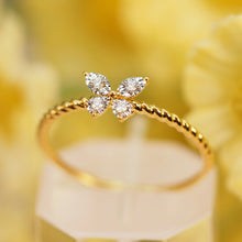 Load image into Gallery viewer, Diamond Butterfly Ring