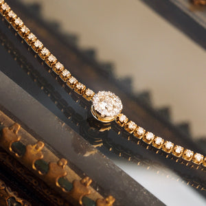 Diamond Gem Candy Diamond Band Bracelet