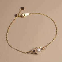 Load image into Gallery viewer, The Akoya Pearl and Diamond Statement Bracelet