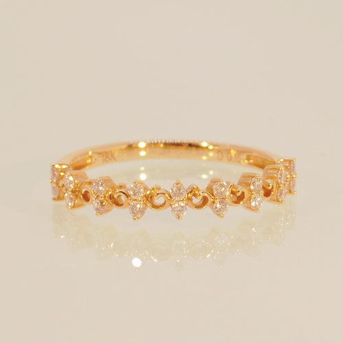 The Diamond Beat Band Ring