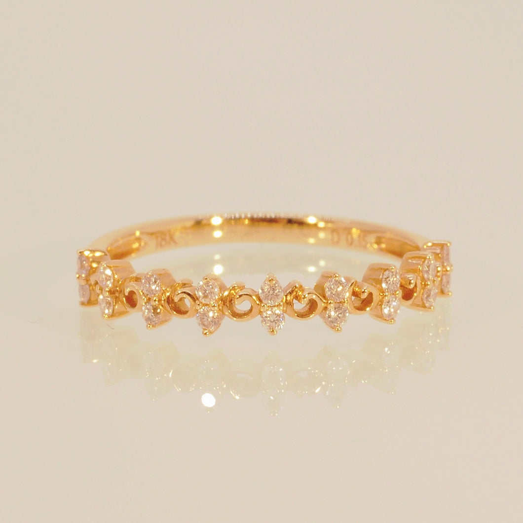 The Diamond Beat Band Ring
