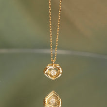 Load image into Gallery viewer, Diamond Dancing Heart Necklace