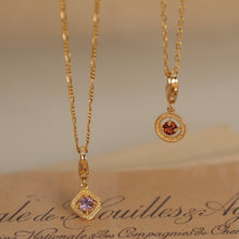 Load image into Gallery viewer, Amethyst Millet Rhombus Pendant (Removable Clasp)
