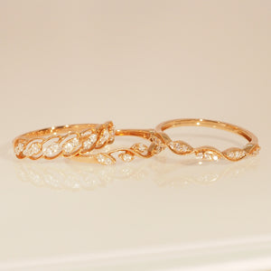 The Diamond Vine Ring in Roseate