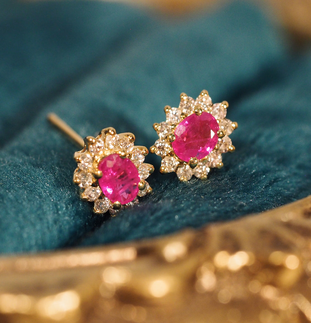 Ruby Hana Diamond Earrings